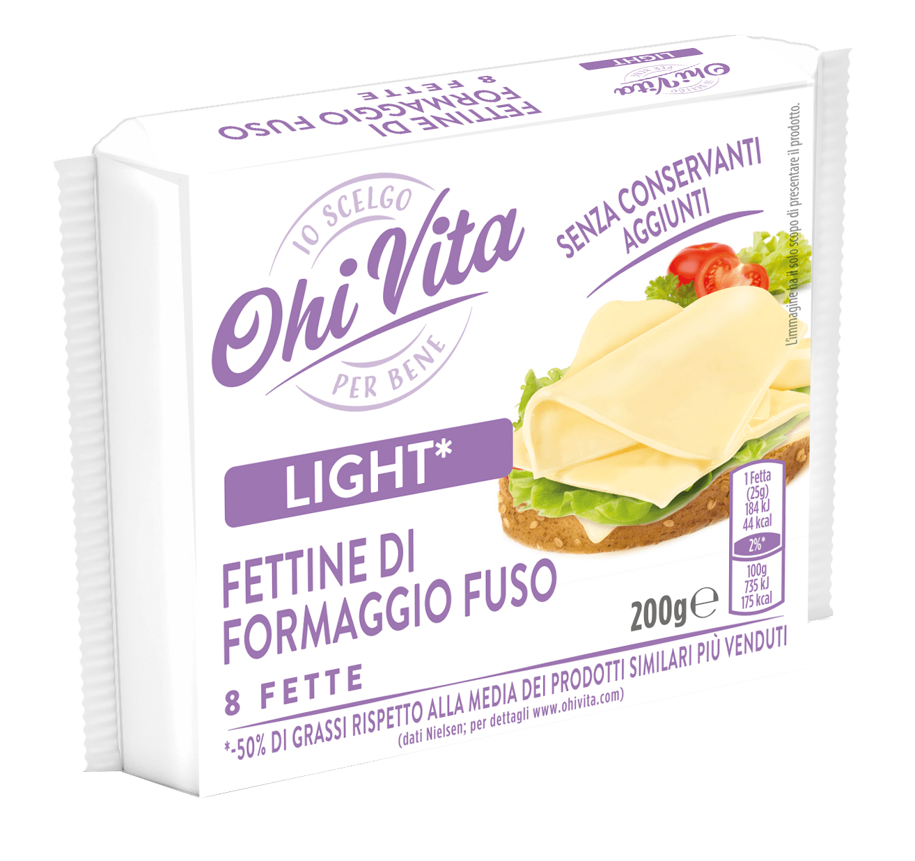 Fettine di Formaggio Fuso Light - Io Scelgo per Bene - OhiVita