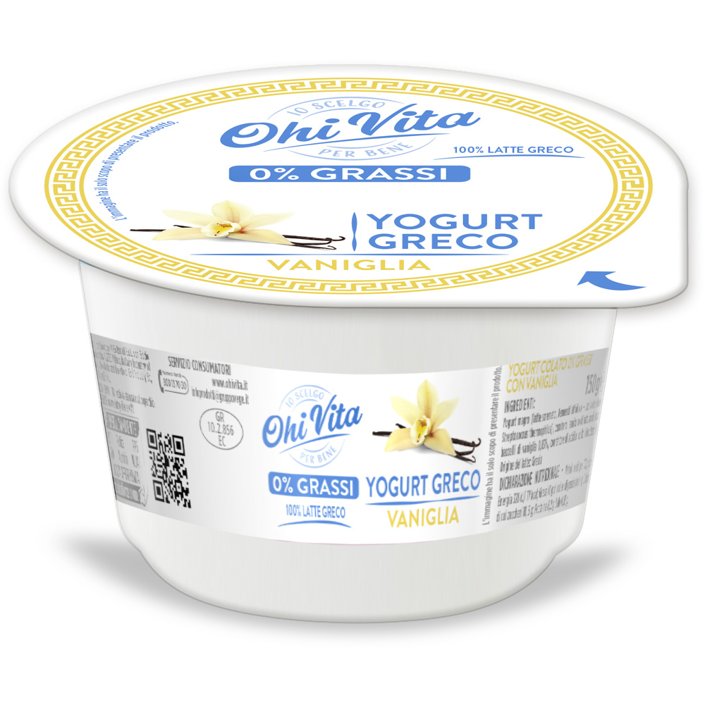 Yogurt Greco Senza Grassi alla Vaniglia Box