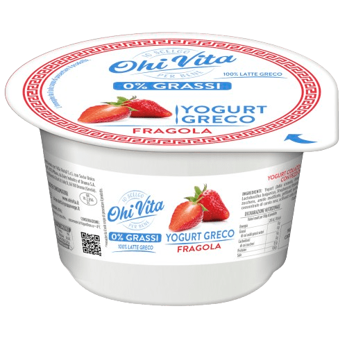 YOGURT GRECO CON FRAGOLA 0% GRASSI Box